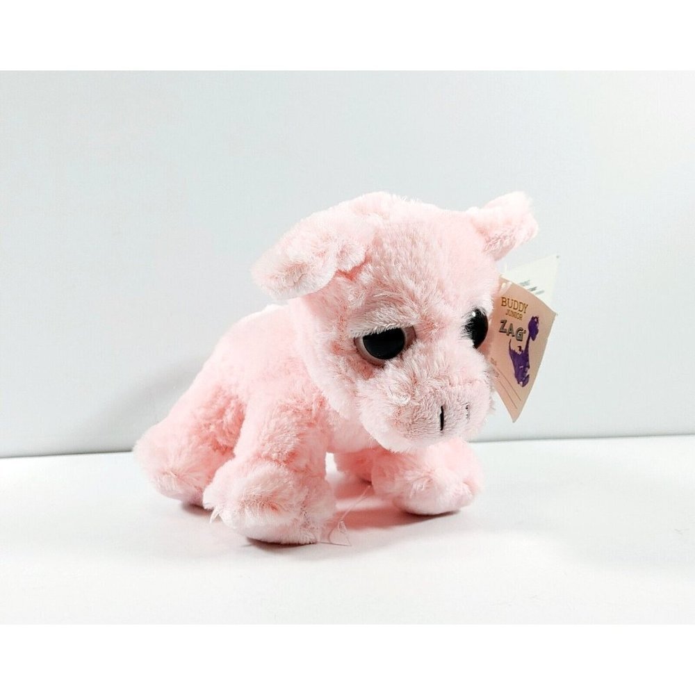 ZAG Buddy Junior Pink Pig Plush Pixie Jr. Stuffed Animal 5"  NEW PL-202